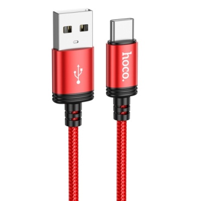 кабель hoco x89 wind usb - type-c 3a/1m (червоний) 