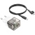 Мережевий Зарядний Пристрій Borofone BA80A 1USB/18W/QC3.0 + 1Type-C/20W/PD + (Type-C - Type-C) (Прозоро-чорний) мережевий зарядний пристрій borofone ba80a 1usb/18w/qc3.0 + 1type-c/20w/pd + (type-c - type-c) (прозоро-чорний)