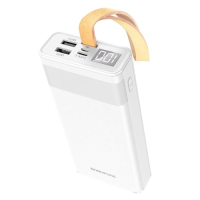 додаткова батарея power bank borofone bj18 coolmy digital display 20000 mah (білий) 