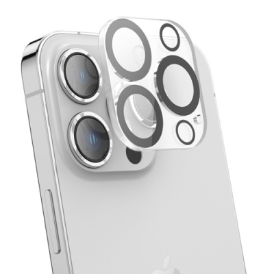 захисно скло на камеру hoco g13 3d для apple iphone 15 pro/15 pro max (чорний) 