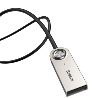 Bluetooth аудіо ресівер Baseus AUX Bluetooth Audio Adapter USB with mic (CABA01-01) (Black)