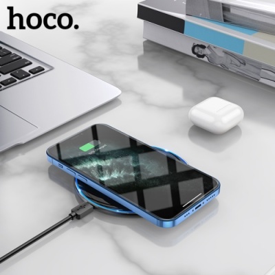 безпровідний зарядний пристрій hoco cw6 pro (чорний) 