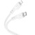 кабель hoco x97 crystal color silicone (pd) type-c - lightning 20w/3.0a/1m (білий) 