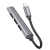 USB HUB Hoco HB26 4-in-1 adapter (Type-C to USB3.0+USB2.0*3) (Сiрий) usb hub hoco hb26 4-in-1 adapter (type-c to usb3.0+usb2.0*3) (сiрий)