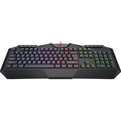 клавіатура провідна з підсвіткою havit hv- kb510l black 
