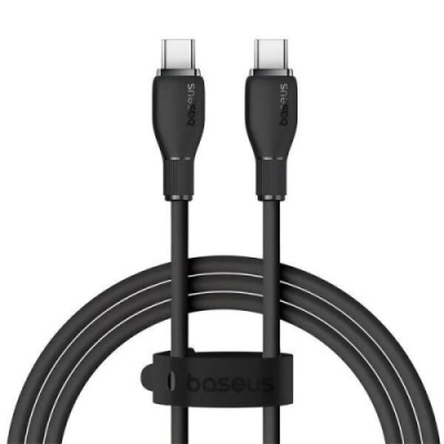 кабель baseus pudding series fast charging cable type-c - type-c 100w/1.2m (p10355702111-00) (black) 