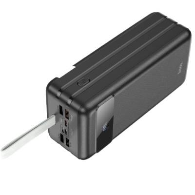 додаткова батарея power bank hoco j86b electric 22.5w fully compatible pd20w/qc/lcd/lamp 60000mah (чорний) 