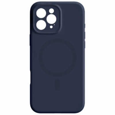 Купить чохол silicone case full camera with magsafe для apple iphone 15 pro max (dark blue) онлайн