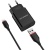 Мережевий Зарядний Пристрій Borofone BA20A 1USB/2.1A + (USB - Lightning) (Чорний) мережевий зарядний пристрій borofone ba20a 1usb/2.1a + (usb - lightning) (чорний)