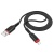 Кабель Hoco X59 Victory USB - Lightning 2.4A/1m (Чорний) кабель hoco x59 victory usb - lightning 2.4a/1m (чорний)
