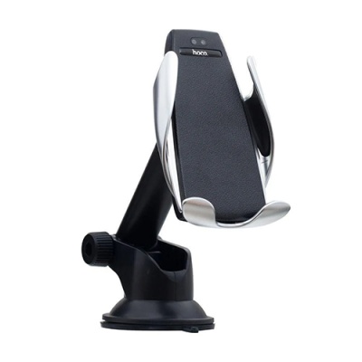 Автотримач Hoco CA34 Wireless Fast Charge (Сталевий)