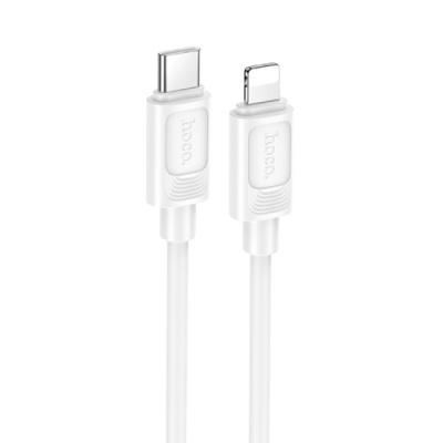 кабель hoco x122 silicone type-c - lightning 27w/1m (білий) 