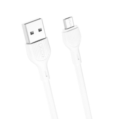 кабель xo nb200 usb - microusb 2.1a/1m (білий) 