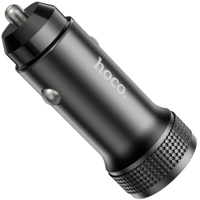Автомобільний Зарядний Пристрій Hoco Z49B 1USB/18W/QC3.0 + 1Type-C/20W/PD (Чорний)
