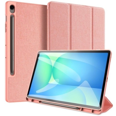 Купить чохол dux ducis domo для samsung tab s10 fe plus (x620/x626b) with s pen holder & auto sleep wake (pink) онлайн