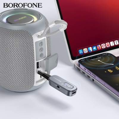 Bluetooth аудіо ресівер Borofone BC51 (Сірий)