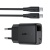 Мережевий Зарядний Пристрій Acefast A113 PD20W (1Type-C) + Type-C - Type-C (1,2м) (чорний) мережевий зарядний пристрій acefast a113 pd20w (1type-c) + type-c - type-c (1,2м) (чорний)