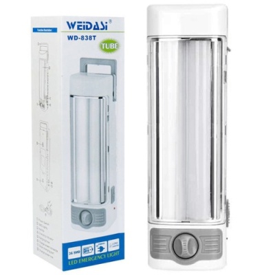 аварійний led світильник weidasi wd-838t з акумулятором 36 світлодіодів (1500 mah) 
