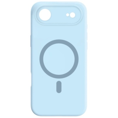 Купить чохол silicone case full camera with magsafe для apple iphone 17 air (blue) онлайн