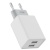 мережевий зарядний пристрій xo l65 2usb/2.4a + (usb - microusb) (бiлий) 
