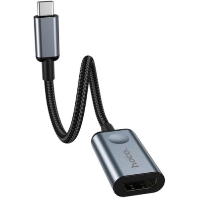 перехідник hoco hb21 type-c to hdmi converter (сірий) 