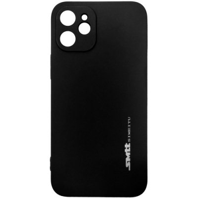 Купить силіконовий чохол smtt для apple iphone 12 mini (чорний) онлайн