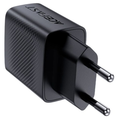 мережевий зарядний пристрій acefast a82 pd20w (1type-c) + type-c - type-c (чорний) 