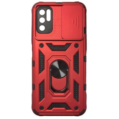 Купить чохол-накладка armor magnet camshield для xiaomi redmi note 10 5g - red онлайн