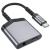 перехідник hoco ls39 type-c - type-c power + jack 3.5 (чорний) 