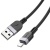 кабель hoco x109 silicone usb - lightning 2.4a/3m (чорний) 