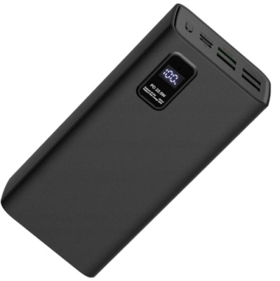 додаткова батарея power bank platinet (pmpb30wqc728b) pd20w+qc3.0 22.5w 30000mah (black) 