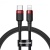 кабель baseus cafule (pd) type-c - lightning 20w/1m (catlklf-91) (red-black) 