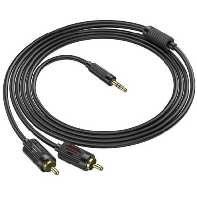 кабель aux hoco upa28 3.5mm to 2*rca 1.5m (чорний) 