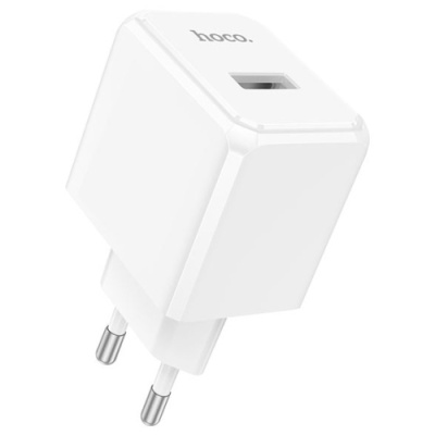 мережевий зарядний пристрій hoco cs11a 1usb/2.1a (білий) 