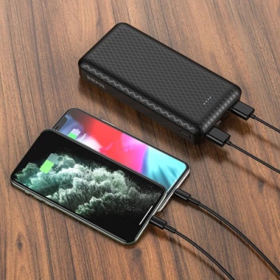 додаткова батарея power bank borofone bj33a creed 20000 mah (чорний) 