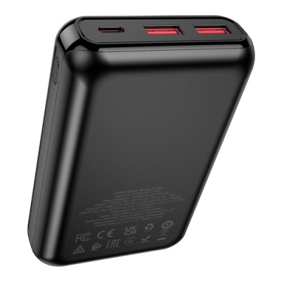 додаткова батарея power bank borofone bj30a starlight 22.5w+pd20w 20000 mah (чорний) 