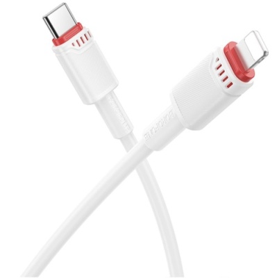 кабель borofone bx110 type-c - lightning pd27w/1м (білий) 