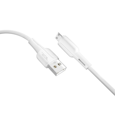 кабель ridea rc-co10 commonpro 60w usb - microusb 3a/1m (бiлий) 