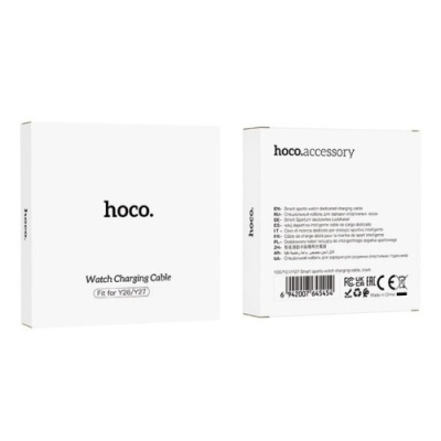 зарядний пристрій для смарт-годинника hoco y26/y27 (чорний) 