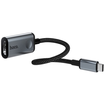 перехідник hoco hb21 type-c to hdmi converter (сірий) 