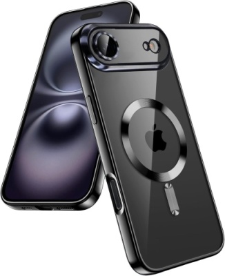 Купить чохол tpu metallic full camera with magsafe для apple iphone 17 air (matte black) онлайн