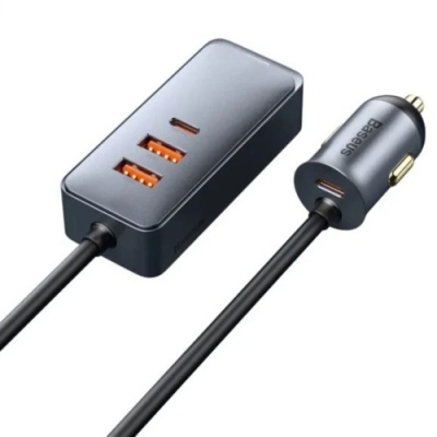 Автомобільний Зарядний Пристрій Baseus Share Together PPS multi-port Fast charging car charger with cord 120W (CCBT-A0G) 2USB/30W/QC4.0 + 2Type-C/30W/