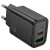 мережевий зарядний пристрій hoco n63 1usb/18w/qc3.0 + 1type-c/30w/pd (чорний) 