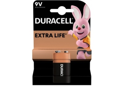 батарейка duracell 9v krona extra life (blister) 
