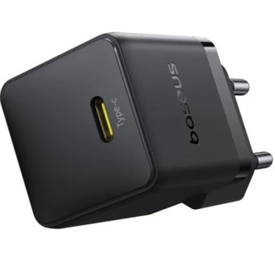 мережевий зарядний пристрій baseus palm fast charger (e0116401) 1type-c/20w/pd +(type-c - lightning 20w) (чорний) 