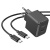 Мережевий Зарядний Пристрій Hoco CS13A 1Type-C/20W/PD + (Type-C - Type-C) (Чорний) мережевий зарядний пристрій hoco cs13a 1type-c/20w/pd + (type-c - type-c) (чорний)
