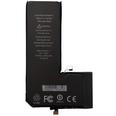 акумулятор alpha-c extra для iphone 11 pro (3046mah)