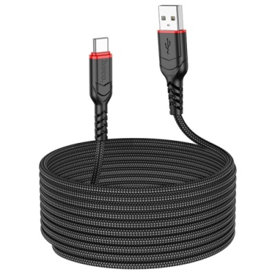 кабель hoco x59 victory usb - type-c 3.0a/3m (чорний) 