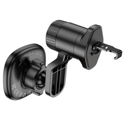 Автотримач Hoco HW30 4.5-7.0 inch Magnetic Ring Wireless 15W (Чорний)