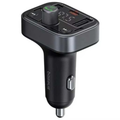 FM Модулятор Baseus (C10762200113-00) S-09 Pro Series Car FM Transmitter Cluster (Чорний)
